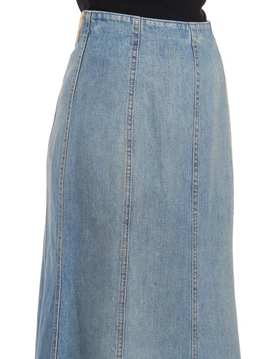 24FW 하이쿠레 데님 스커트 IHEW08085DF095L0850 Blue - HAIKURE