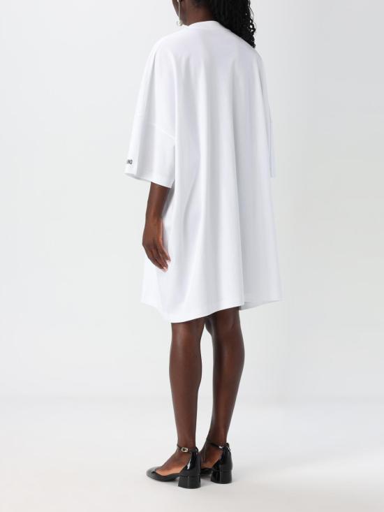 24FW 모스키노 숏 원피스 04085442 1001 White - MOSCHINO