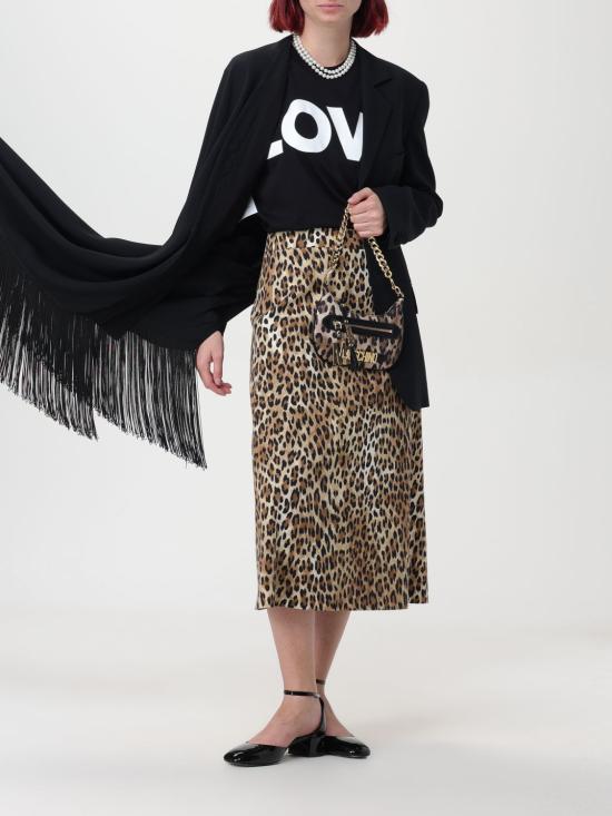 24FW 모스키노 반팔 티셔츠 07065441 1555 Black - MOSCHINO