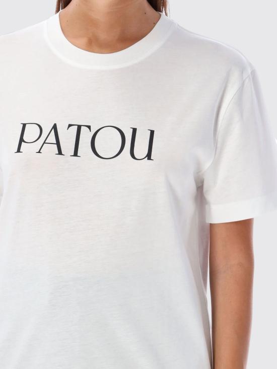24FW 파투 반팔 티셔츠 JE0299999 001W White - PATOU