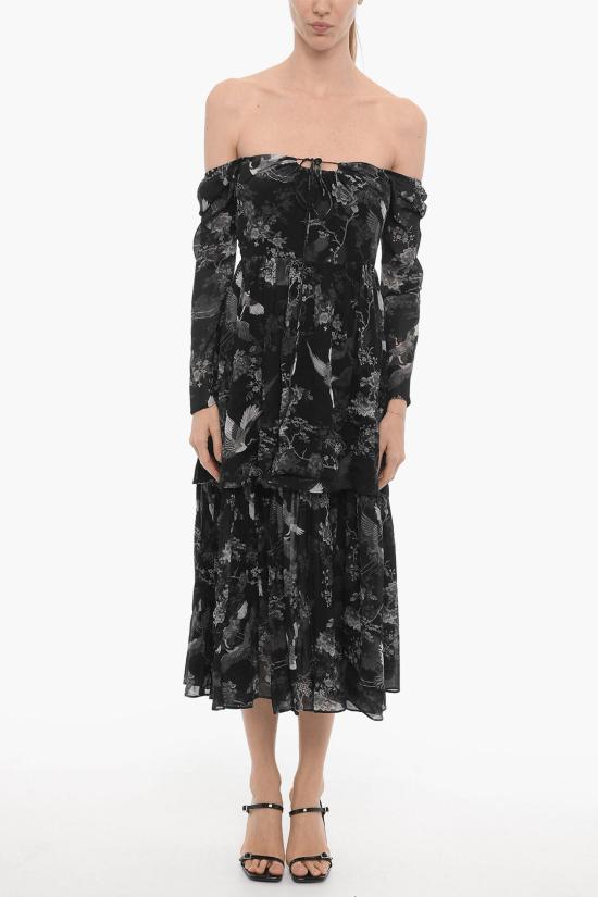  올세인츠 롱 원피스 DEVYN PEGGY WD099Z BLACK Black