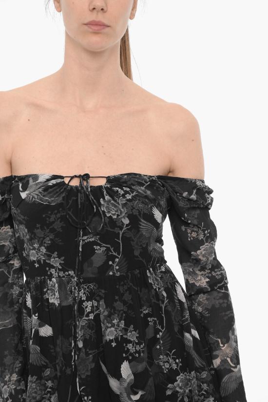  올세인츠 롱 원피스 DEVYN PEGGY WD099Z BLACK Black - ALLSAINTS