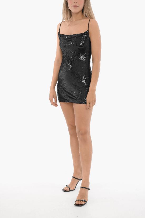  올세인츠 숏 원피스 HADDI WD311Y BLACK Black