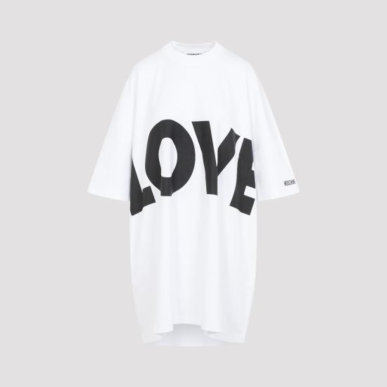 24FW 모스키노 숏 원피스 242D0408 5442 1001 BIANCO