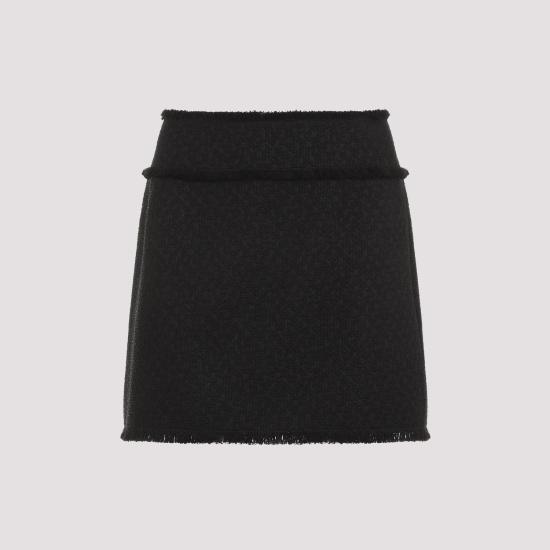24FW 돌체앤가바나 숏 스커트 F4CR5TGDCLW BLACK - DOLCE & GABBANA