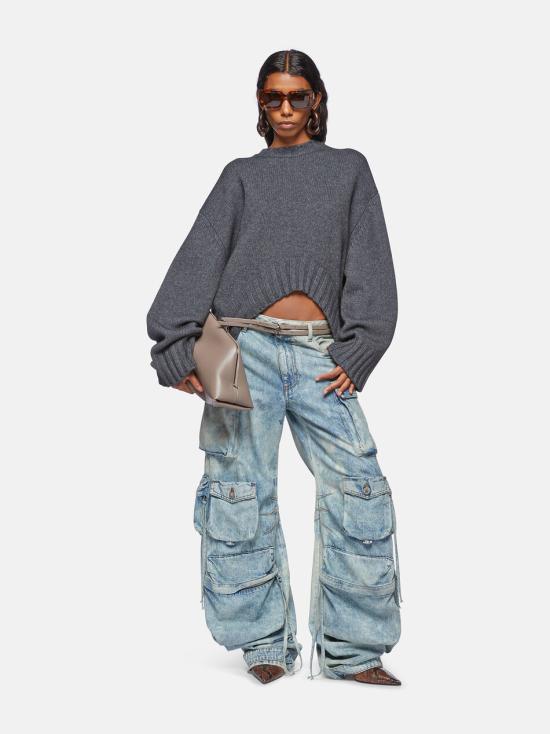 24FW 디 아티코 스웨터 248WCK107 KW046084 Grey - THE ATTICO