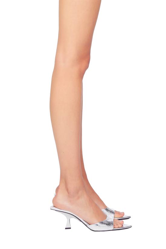 24FW 디 아티코 뮬/슬리퍼 248WS838 L070002 Silver - THE ATTICO