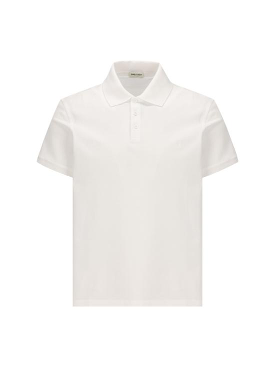 25FW 생로랑 코튼 피케 모노그램 폴로 셔츠 712300YB2OC9000