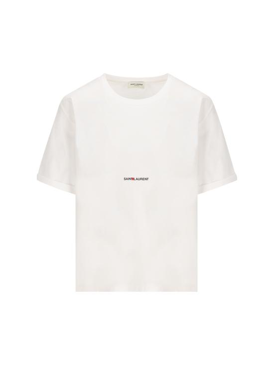26SS 생로랑 로고 프린팅 티셔츠 460876YB2DQ9000