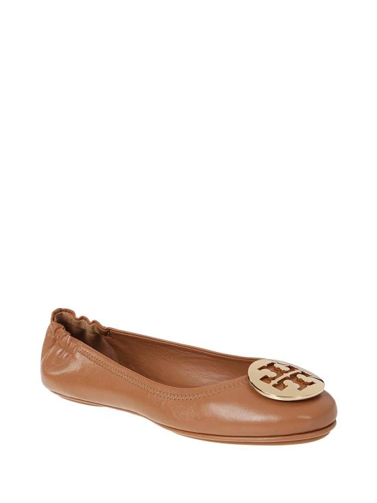 25SS 토리버치 미니 트래블 가죽 발레리나 슈즈 50393232 Light Brown - TORY BURCH