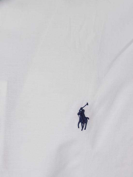  랄프 로렌 버튼다운 칼라 로고 셔츠 710928254002 White - RALPH LAUREN