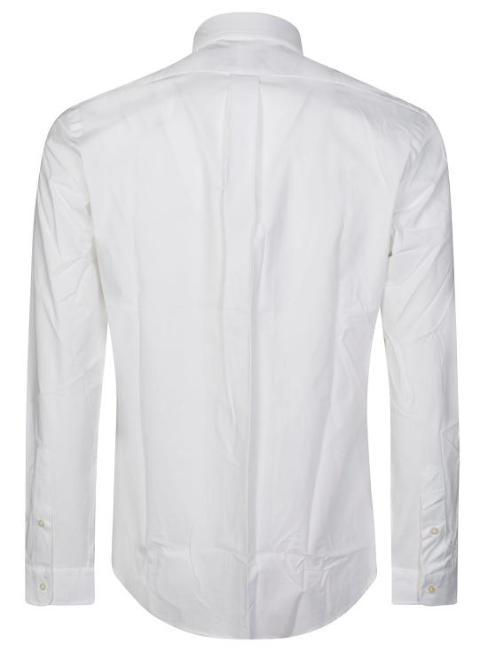  랄프 로렌 버튼다운 칼라 로고 셔츠 710928254002 White - RALPH LAUREN
