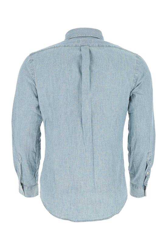 25FW 랄프 로렌 긴팔 셔츠 710548538001 Chambray Azzurro - RALPH LAUREN