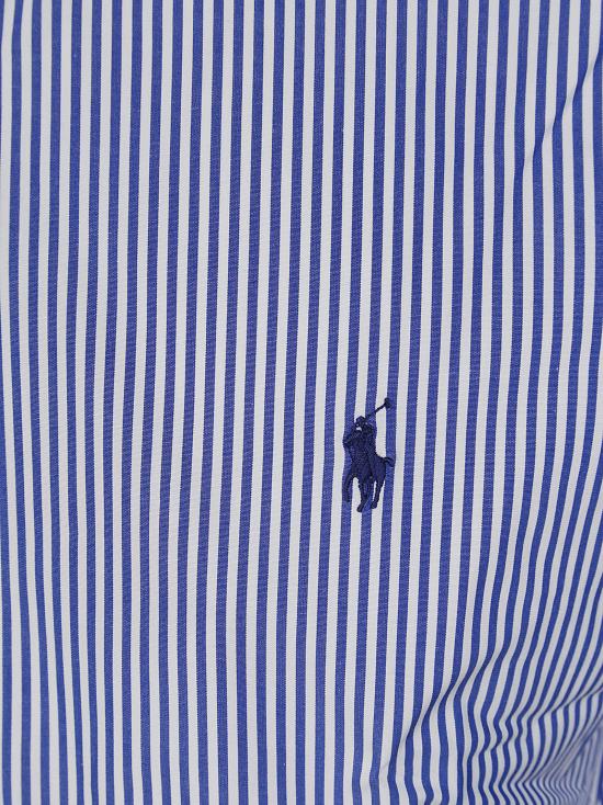  랄프 로렌 긴팔 셔츠 710928254008 Blue white bengal stripe Azzurro - RALPH LAUREN