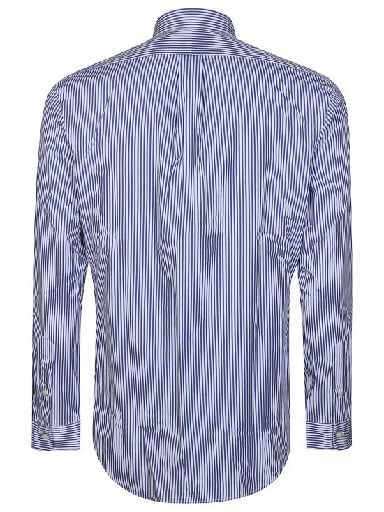  랄프 로렌 긴팔 셔츠 710928254008 Blue white bengal stripe Azzurro - RALPH LAUREN