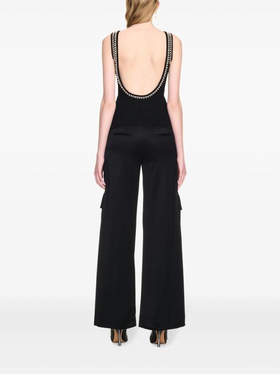 24FW 오프화이트 민소매 티셔츠 OWAD258F24JER001 1001 BLACK WHITE - OFF WHITE