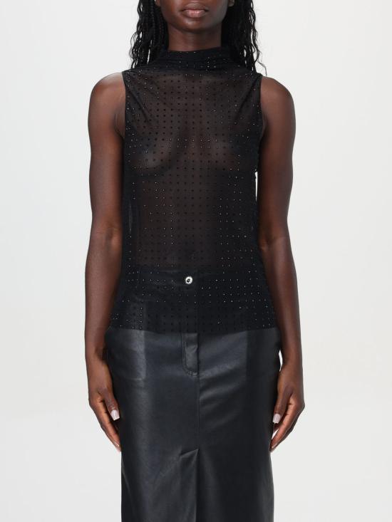 25FW 핑코 민소매 티셔츠 103913A220 Z99 Black