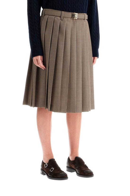 25SS 미우미우 미디 스커트 MG2031 15PJ F0005 - MIU MIU