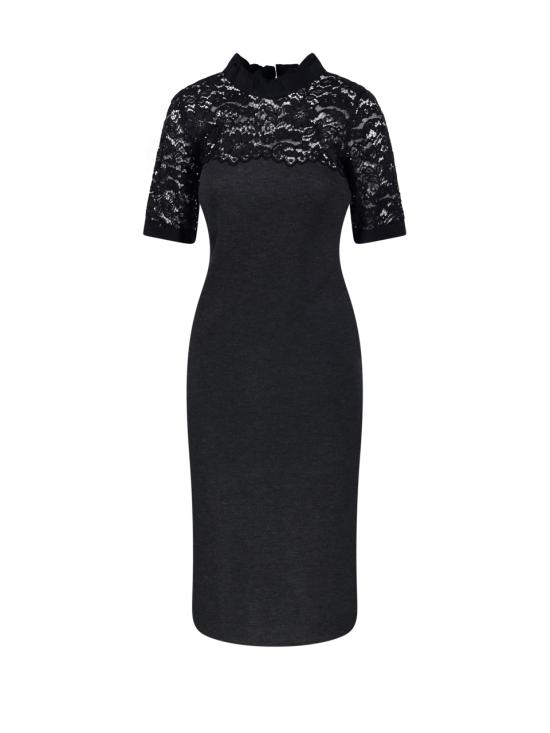 24FW 파로쉬 미디 원피스 REMIX D725442 037 GRIGIO SCURO