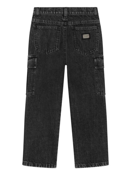 25SS [키즈] 돌체앤가바나 진 L42F67 LDC26 N0000 Black - DOLCE & GABBANA