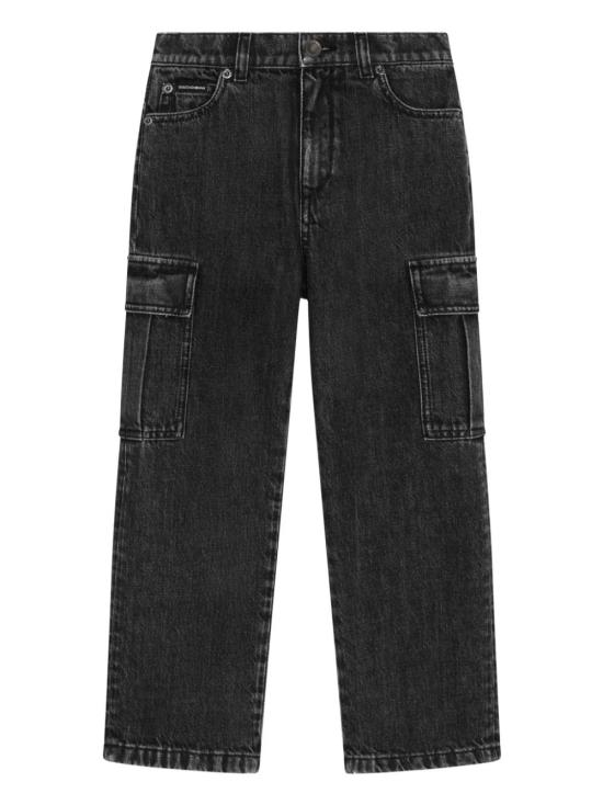 25SS [키즈] 돌체앤가바나 진 L42F67 LDC26 N0000 Black