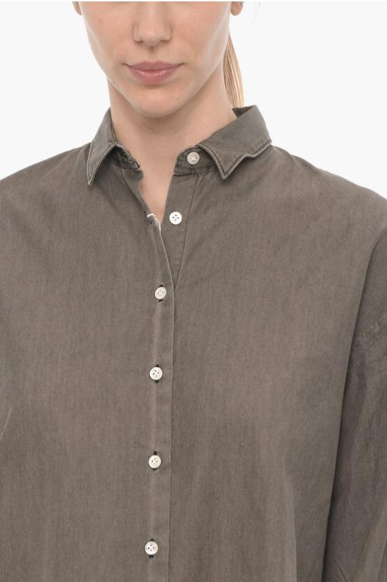  피나모레 셔츠 C0505D LIV 01 Gray - FINAMORE