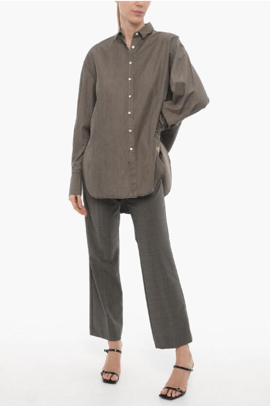  피나모레 셔츠 C0505D LIV 01 Gray - FINAMORE