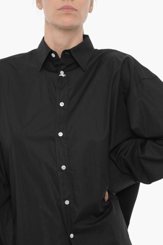  피나모레 셔츠 C0147 ORIANAPD 48 Black - FINAMORE