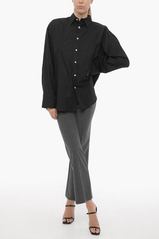  피나모레 셔츠 C0147 ORIANAPD 48 Black - FINAMORE