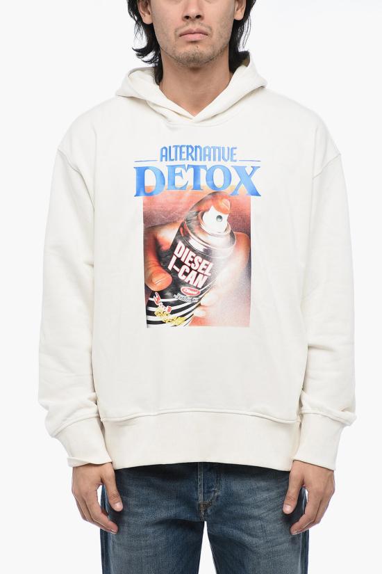  디젤 후드 티셔츠 A08642 0JFAV 141 White