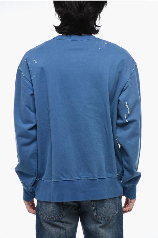  디젤 긴팔 티셔츠 A10464 0KHAQ 8EKA Blue - DIESEL