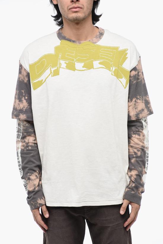  디젤 긴팔 티셔츠 A10478 0NIAB 141A Multicolor