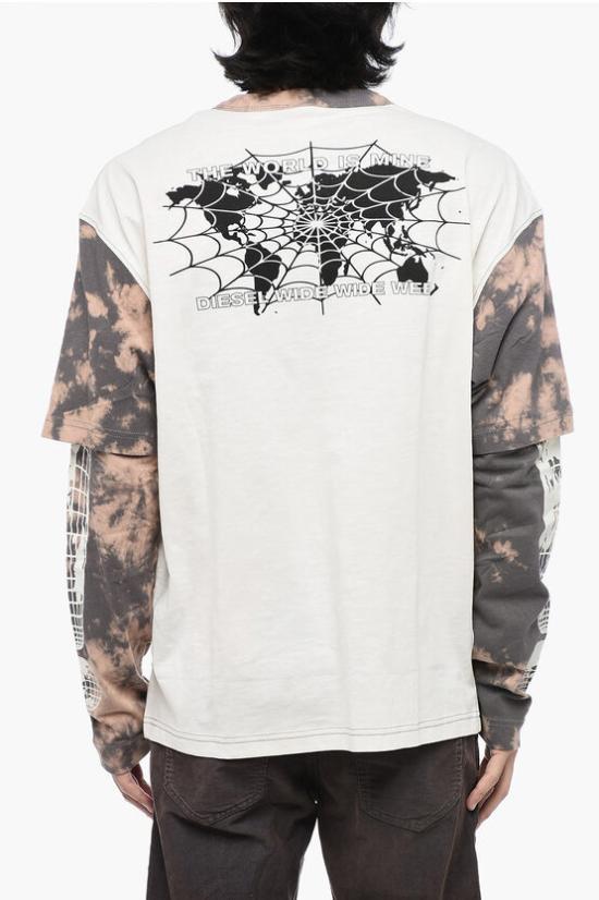  디젤 긴팔 티셔츠 A10478 0NIAB 141A Multicolor - DIESEL