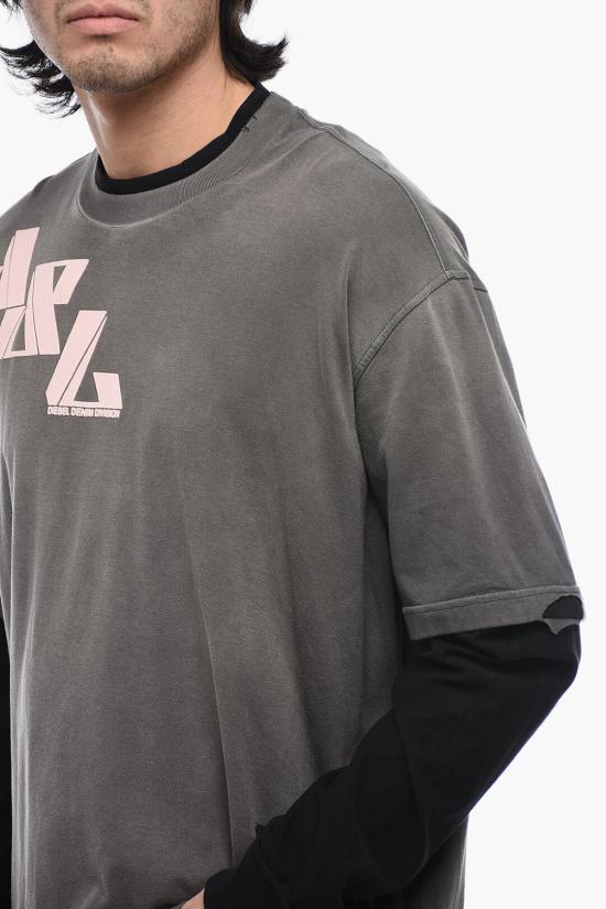  디젤 긴팔 티셔츠 A09903 0BKAZ 93RA Anthracite - DIESEL