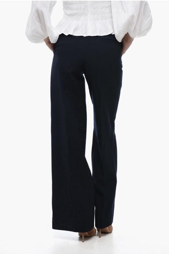  오프화이트 스트레이트 팬츠 OWCA174F23 FAB001 4747 Blue - OFF WHITE