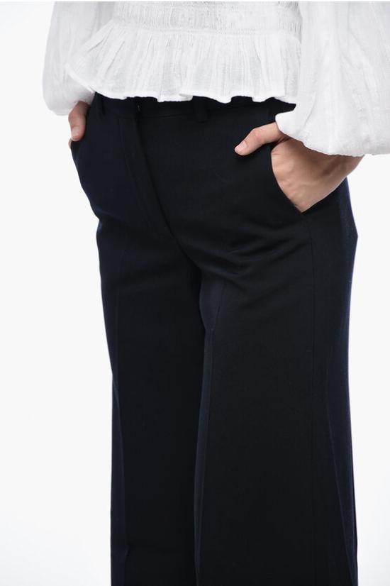  오프화이트 스트레이트 팬츠 OWCA174F23 FAB001 4747 Blue - OFF WHITE