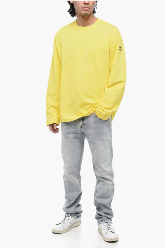  디젤 긴팔 티셔츠 A09857 0IAJH 21I Yellow - DIESEL