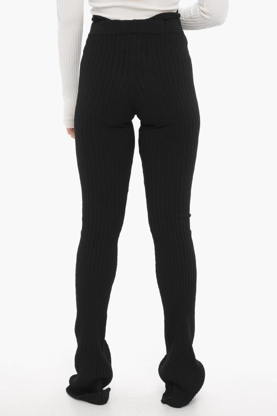  안드레아 아다모 스트레이트 팬츠 ADFW23PA06770473 0473 Black - ANDREA ADAMO