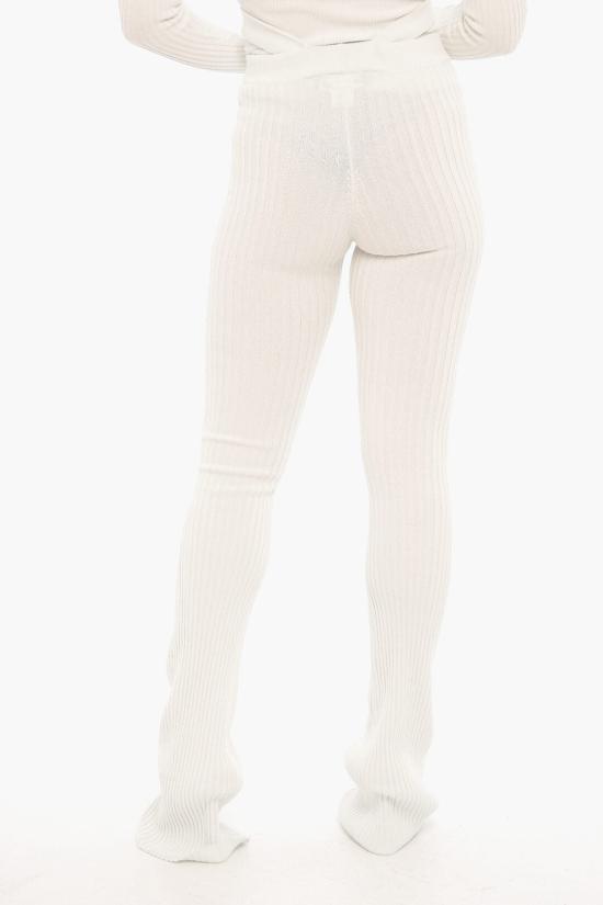  안드레아 아다모 스트레이트 팬츠 ADFW23PA06770473 0474 White - ANDREA ADAMO