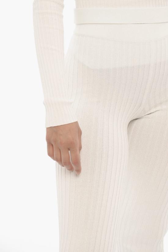  안드레아 아다모 스트레이트 팬츠 ADFW23PA06770473 0474 White - ANDREA ADAMO