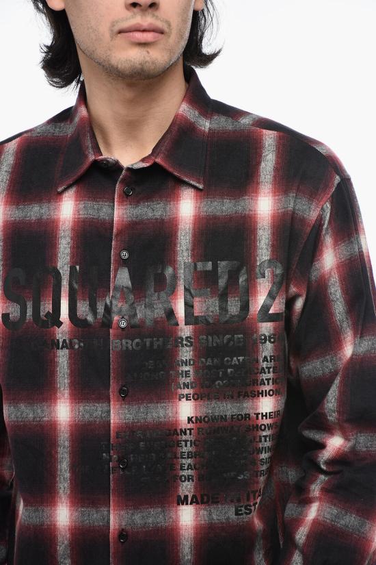  디스퀘어드2 긴팔 셔츠 S74DM0647 S54782 001F Red - DSQUARED2