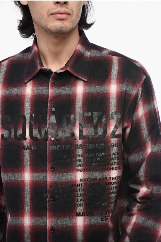  디스퀘어드2 긴팔 셔츠 S74DM0647 S54782 001F Red - DSQUARED2