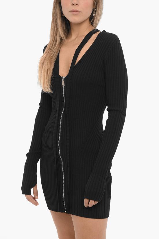  안드레아 아다모 숏 원피스 ADFW23DR11770473 0473 Black - ANDREA ADAMO