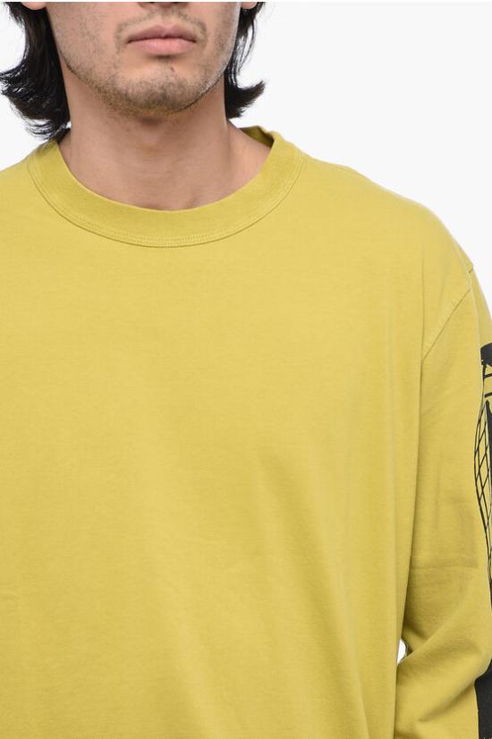  디젤 긴팔 티셔츠 A11072 0DNAW 5FY Yellow - DIESEL