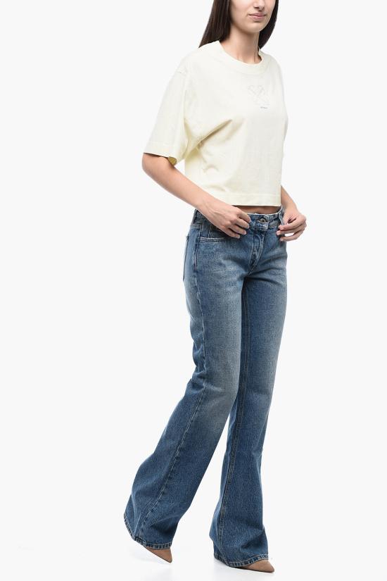  오프화이트 데님 팬츠 OWYA061F23DEN0014500 Blue - OFF WHITE