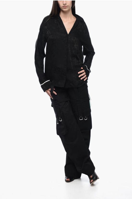  오프화이트 블라우스 OWGA099F22FAB0021010 Black - OFF WHITE