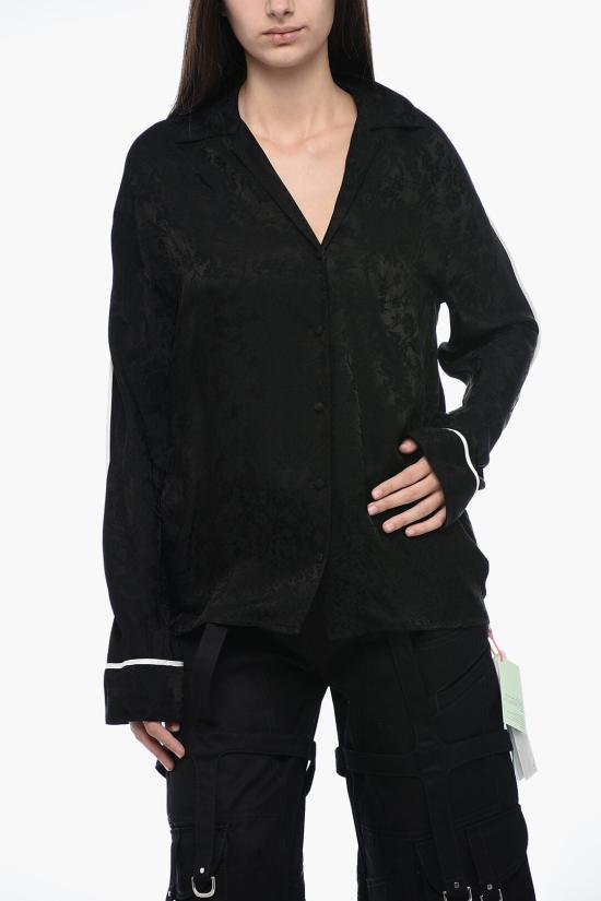  오프화이트 블라우스 OWGA099F22FAB0021010 Black