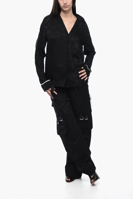  오프화이트 블라우스 OWGA099F22FAB0021010 Black - OFF WHITE