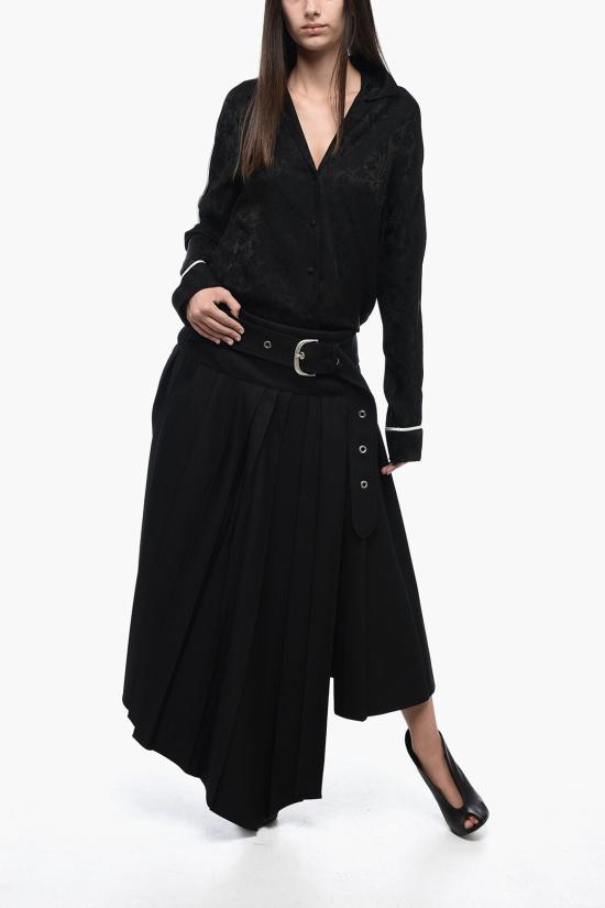  오프화이트 롱 스커트 OWCW006F23FAB0021000 Black - OFF WHITE