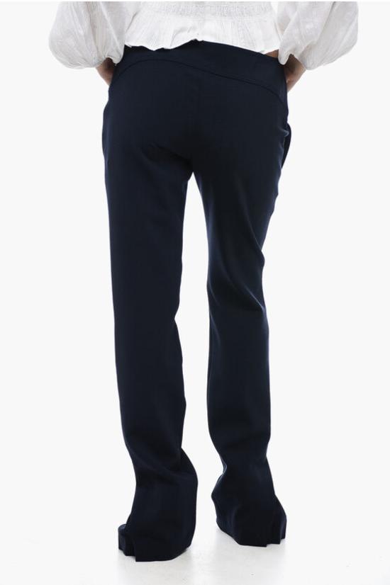  오프화이트 스트레이트 팬츠 OWCO010F23FAB0014700 Midnight blue - OFF WHITE